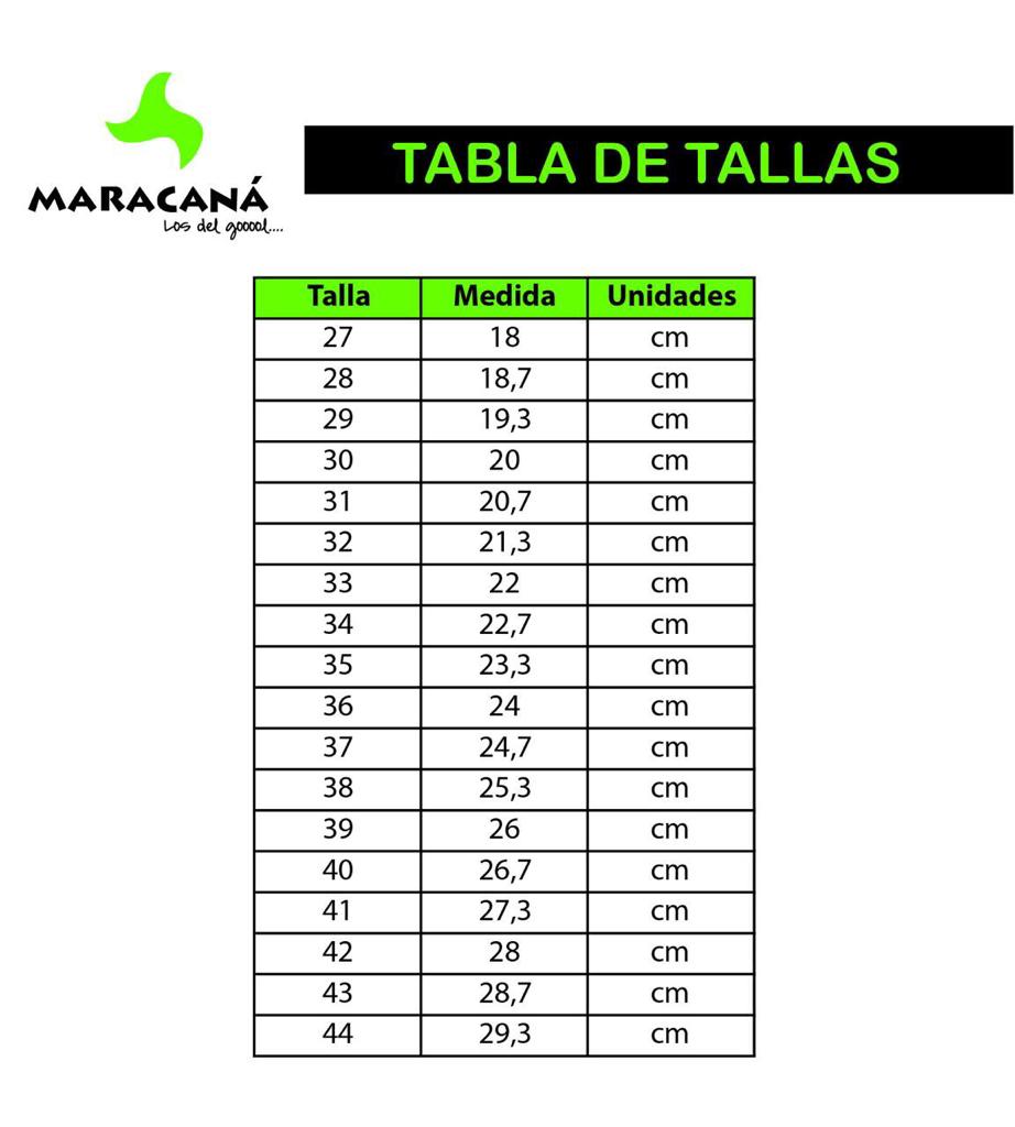tabla de tallas